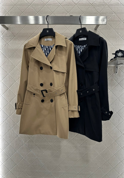 Di 25 lapel belted trench coat