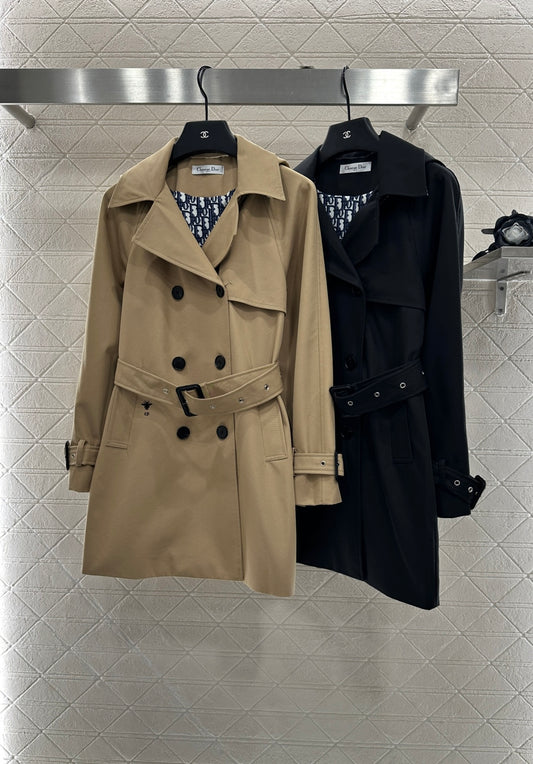 Di 25 lapel belted trench coat