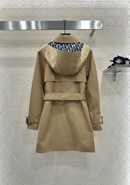 Di 25 lapel belted trench coat