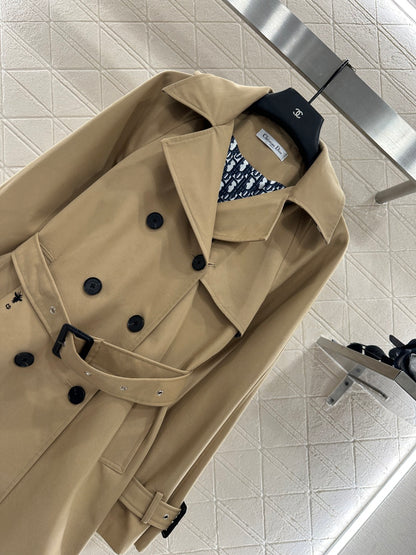 Di 25 lapel belted trench coat