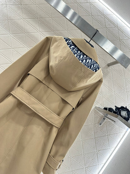 Di 25 lapel belted trench coat