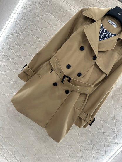 Di 25 lapel belted trench coat