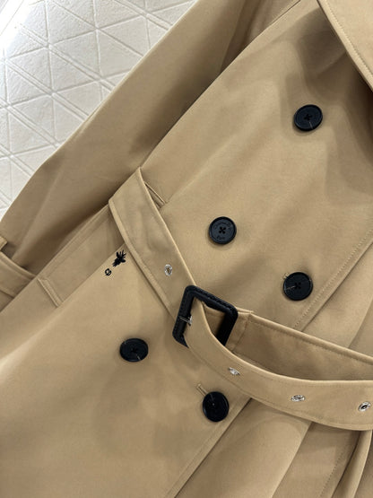 Di 25 lapel belted trench coat