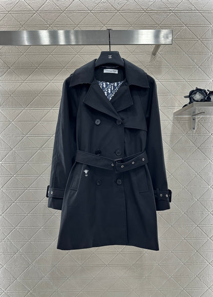 Di 25 lapel belted trench coat