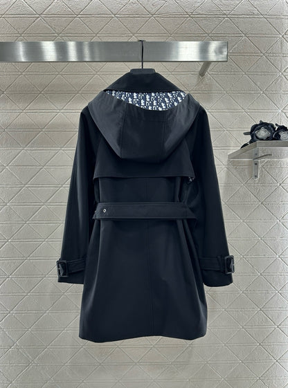 Di 25 lapel belted trench coat