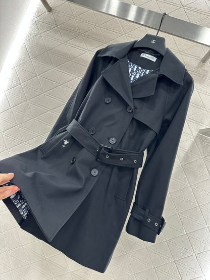 Di 25 lapel belted trench coat