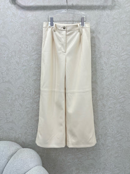 C 25 Lambskin wide-leg pants