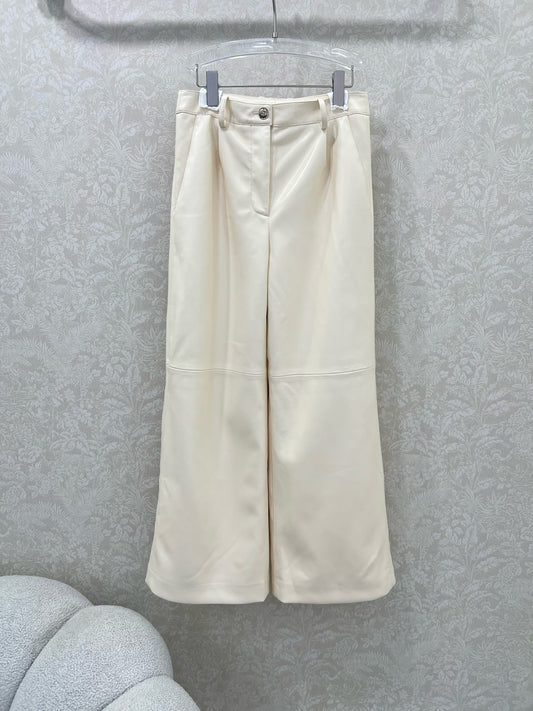 C 25 Lambskin wide-leg pants