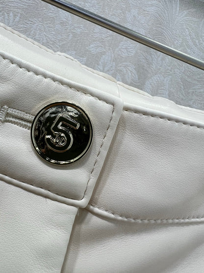 C 25 Lambskin wide-leg pants