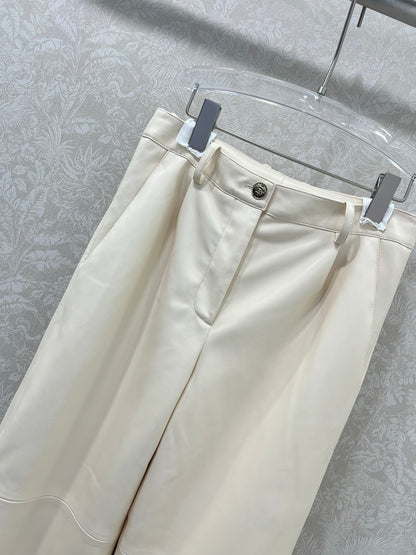 C 25 Lambskin wide-leg pants
