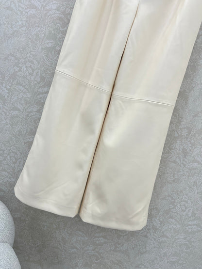 C 25 Lambskin wide-leg pants