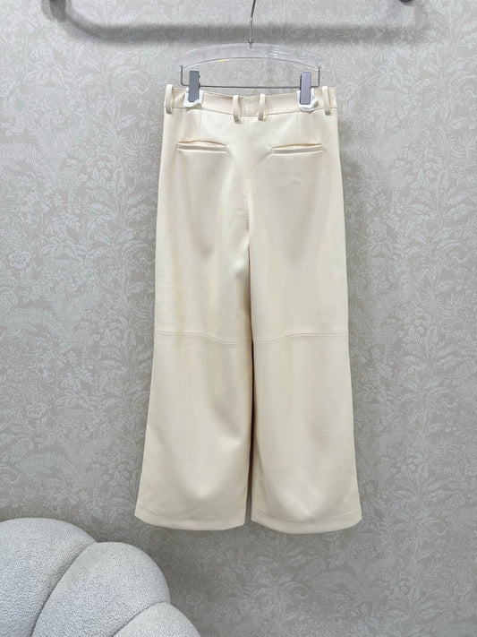 C 25 Lambskin wide-leg pants