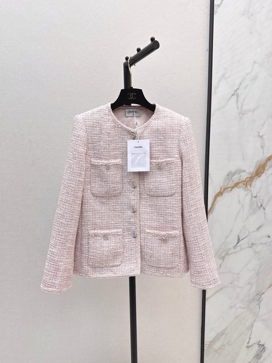 C 25 Pink ladylike woven jacket