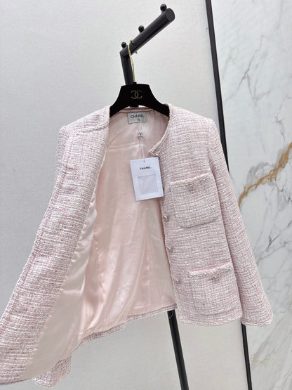 C 25 Pink ladylike woven jacket