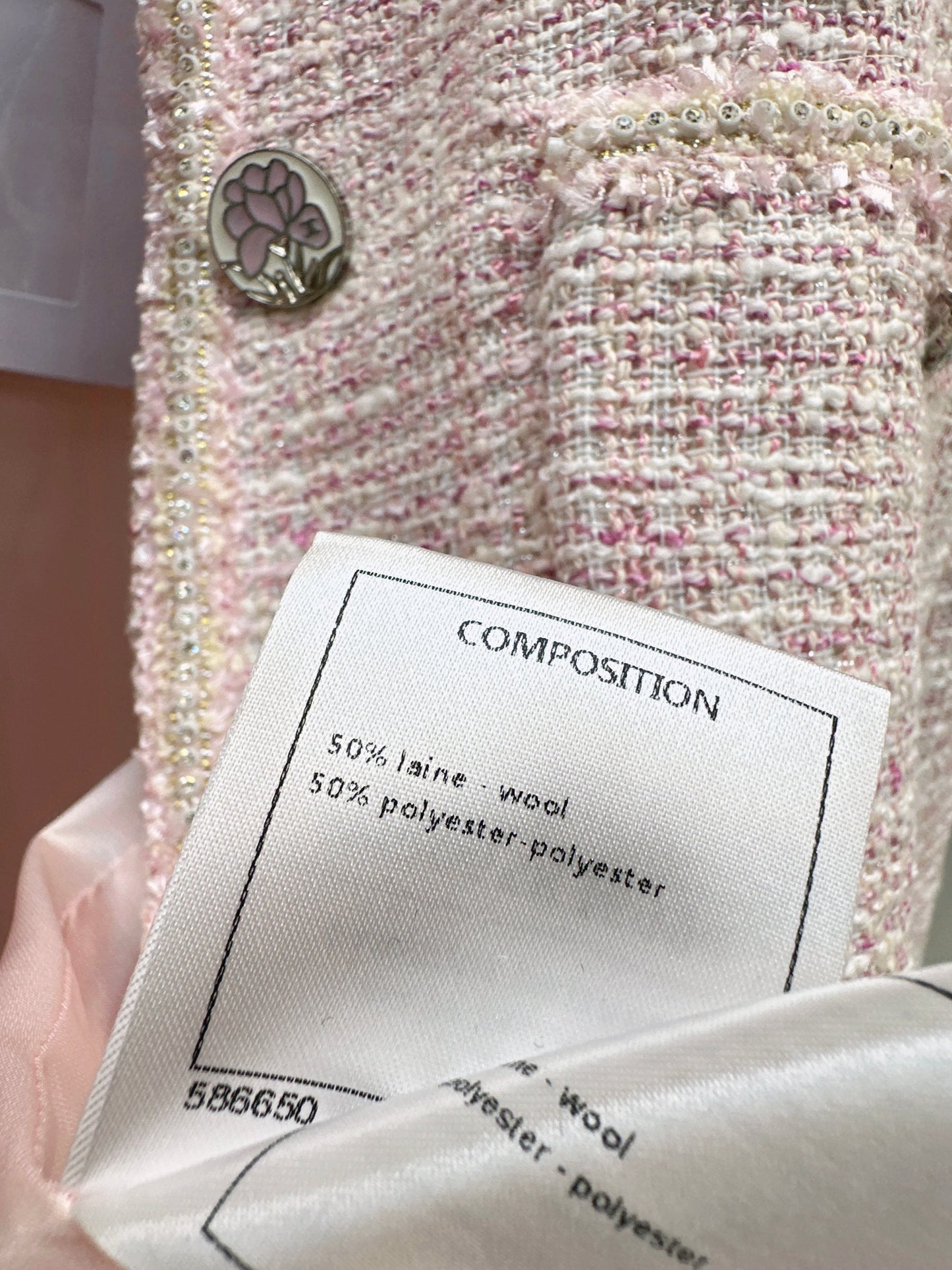 C 25 Pink ladylike woven jacket