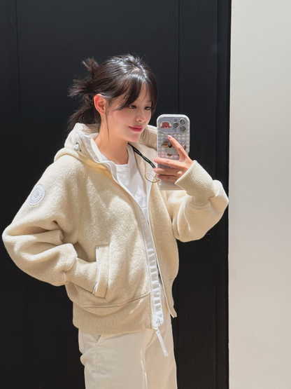 25 Wool sports sweatshirt jacket