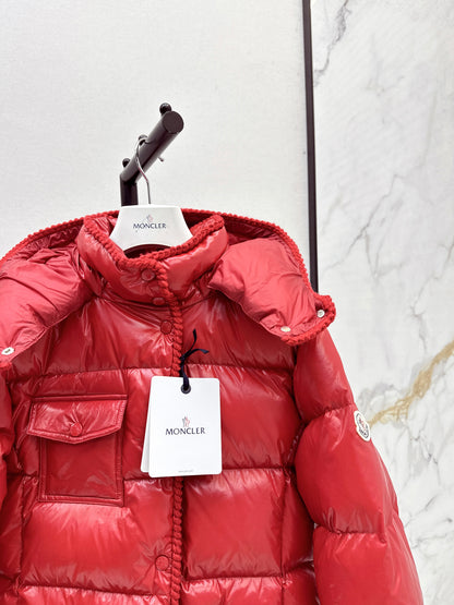 Mon 25 waist-hugging hooded down jacket