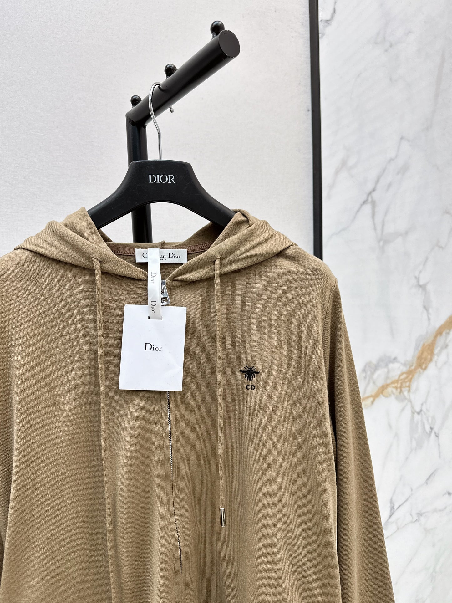 Di 25 New hooded drawstring zip-up top(NAVY/GRAY/KHAKI)