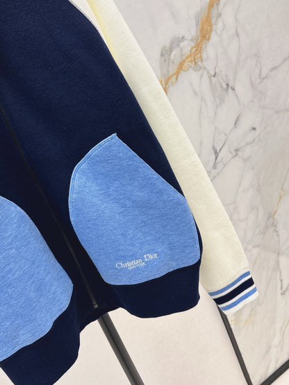 Di 25 Classic Baseball Jersey Knit Hooded Jacket
