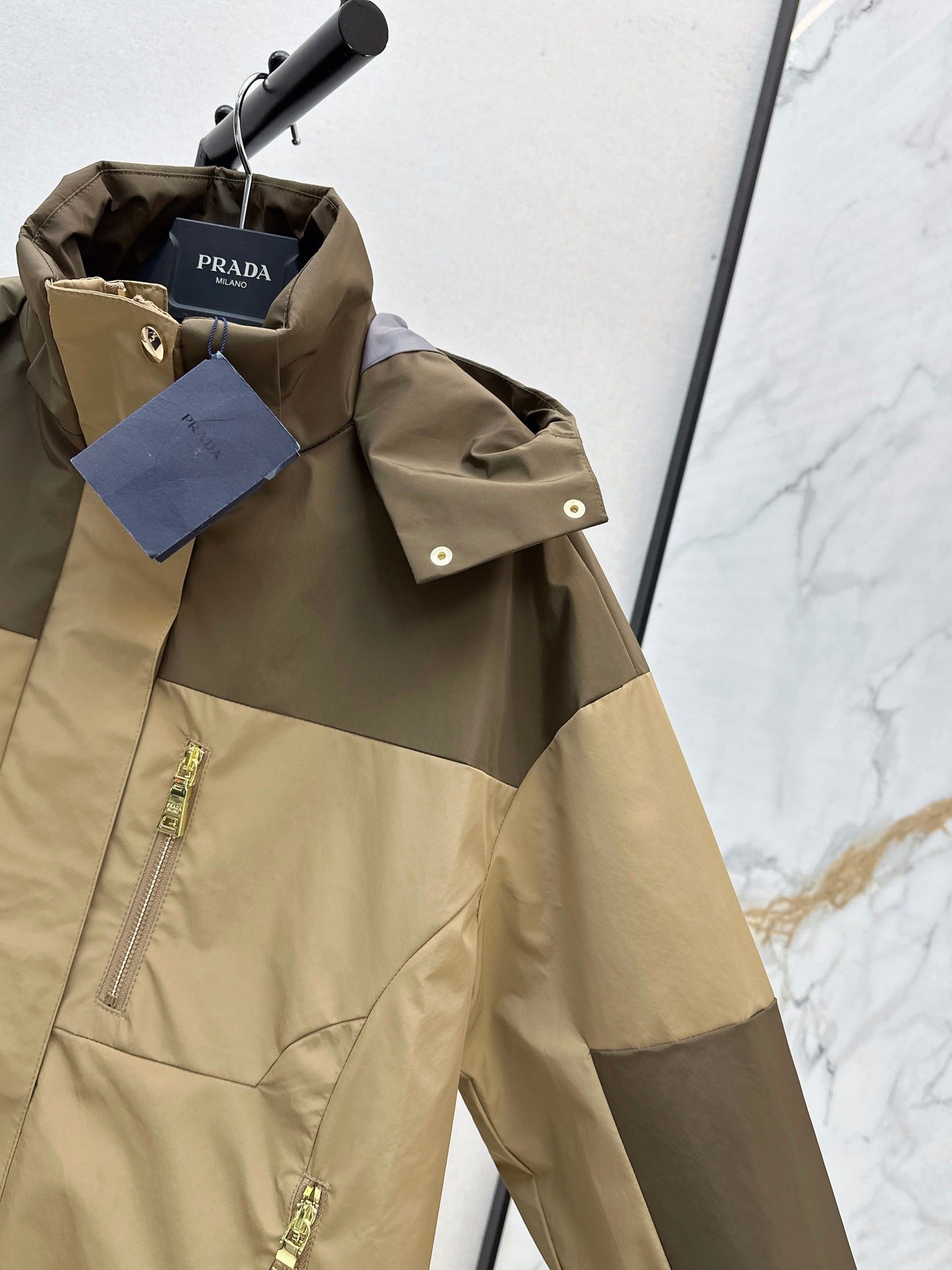 Pr 25 Classic Paneled Hooded Windbreaker Jacket