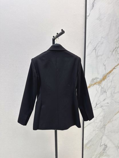 L 25 Leather buckle suit jacket(GRAY/BLACK)