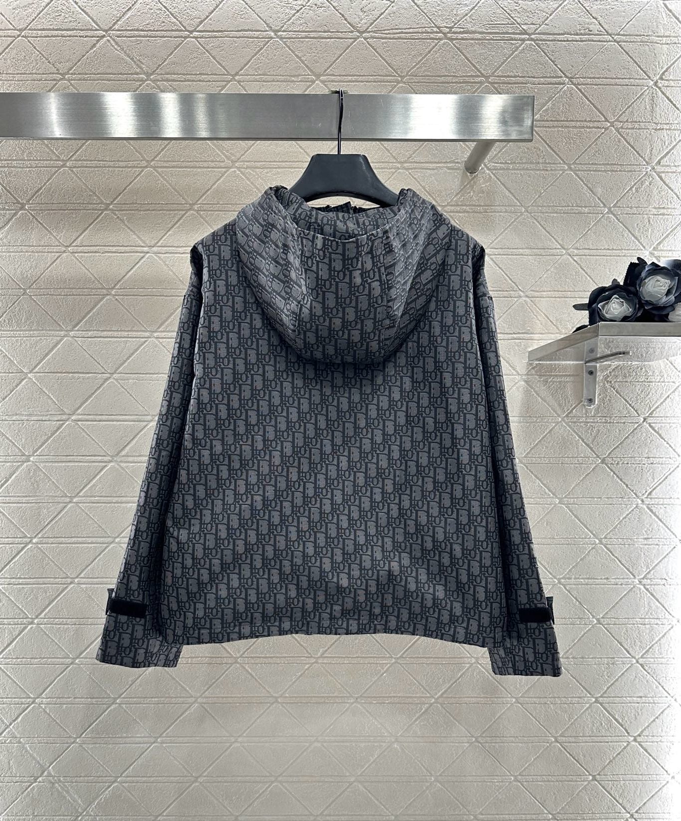 Di 25 Hooded jacquard jacket+skirt and pants set