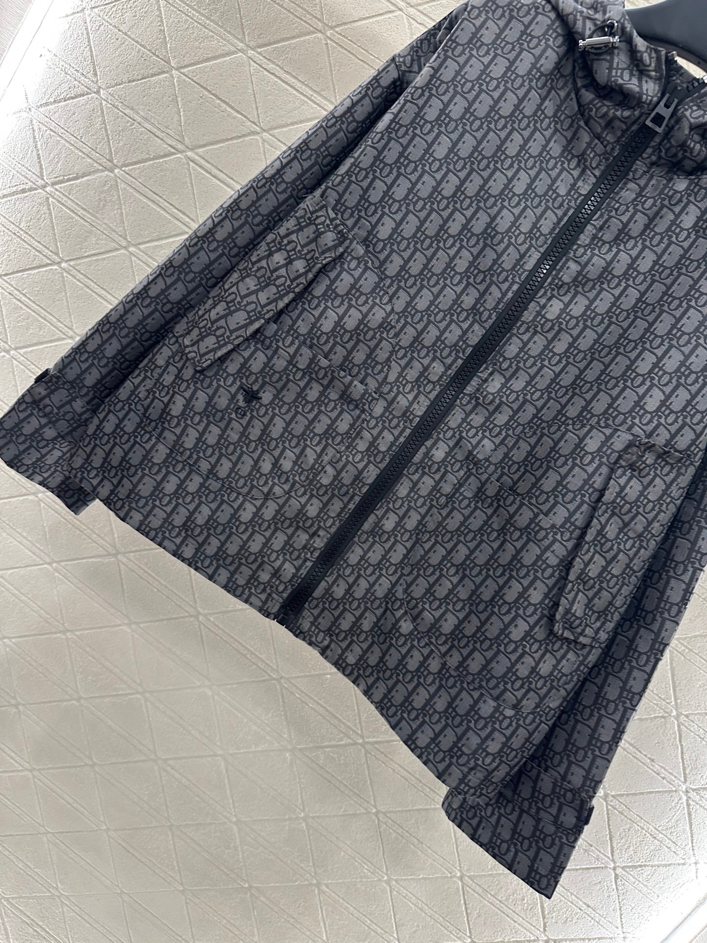 Di 25 Hooded jacquard jacket+skirt and pants set