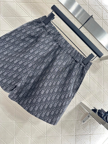 Di 25 Hooded jacquard jacket+skirt and pants set