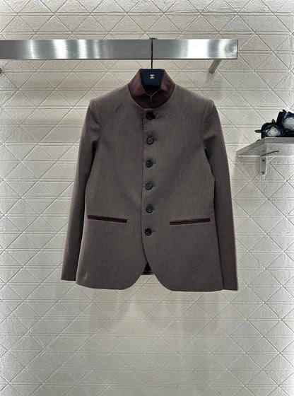 Di 25 Suit jacket+mid length pleated skirt set