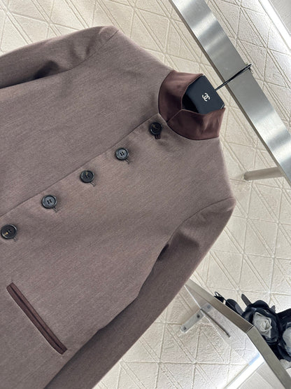 Di 25 Suit jacket+mid length pleated skirt set