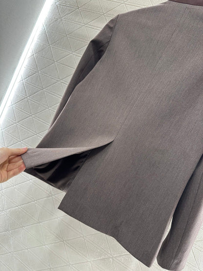 Di 25 Suit jacket+mid length pleated skirt set