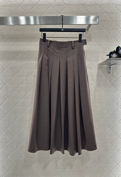 Di 25 Suit jacket+mid length pleated skirt set