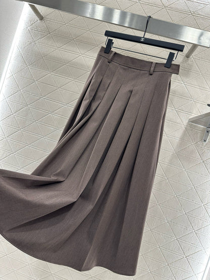 Di 25 Suit jacket+mid length pleated skirt set