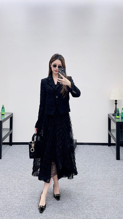 Di 25 Cake multi-layer silk long yarn skirt