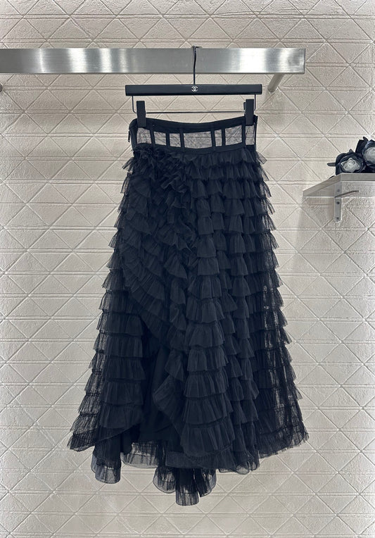 Di 25 Cake multi-layer silk long yarn skirt
