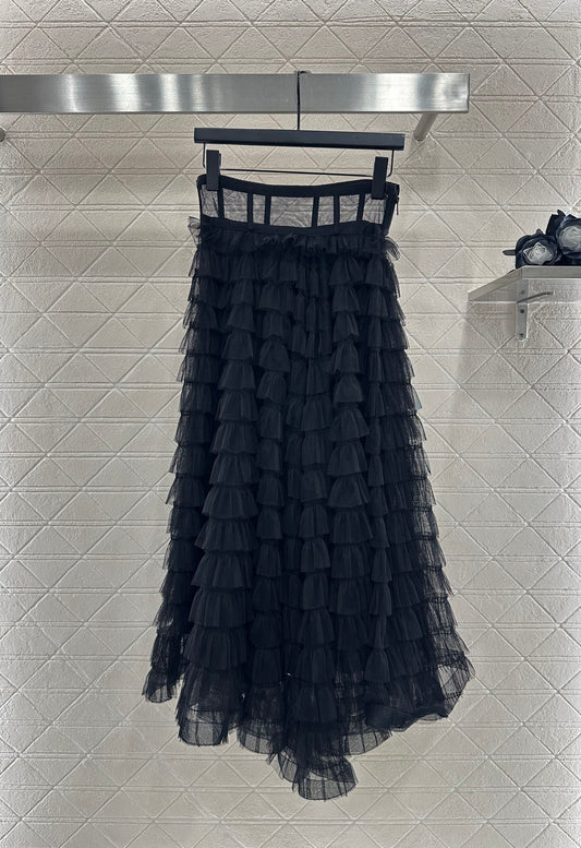 Di 25 Cake multi-layer silk long yarn skirt
