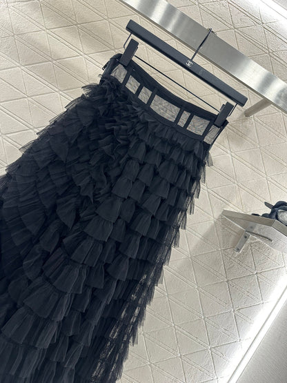 Di 25 Cake multi-layer silk long yarn skirt