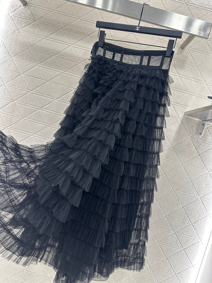 Di 25 Cake multi-layer silk long yarn skirt