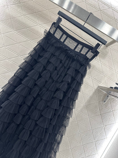 Di 25 Cake multi-layer silk long yarn skirt