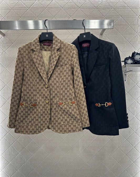 G 25 Classic collar jacquard suit cotton jacket