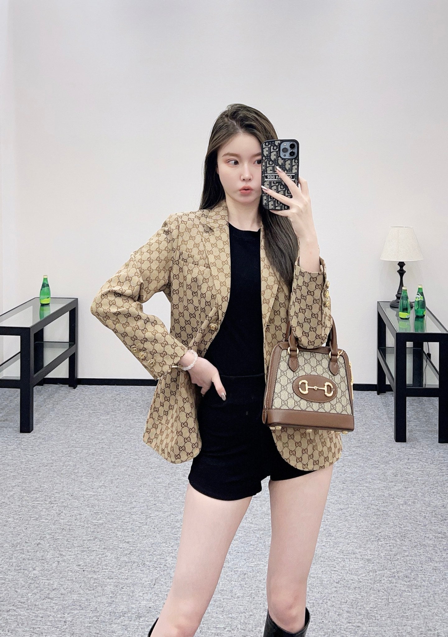 G 25 Classic collar jacquard suit cotton jacket