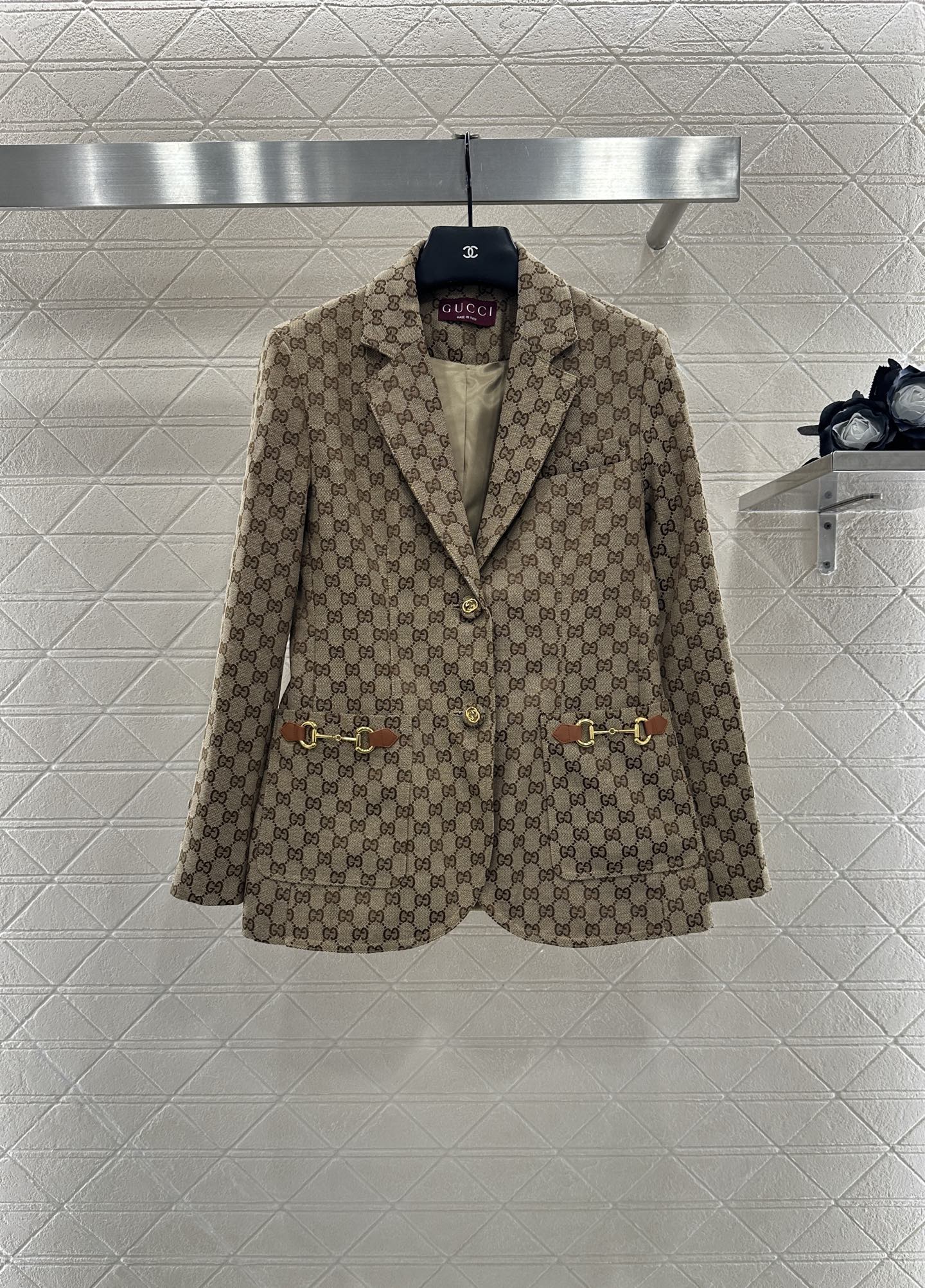 G 25 Classic collar jacquard suit cotton jacket