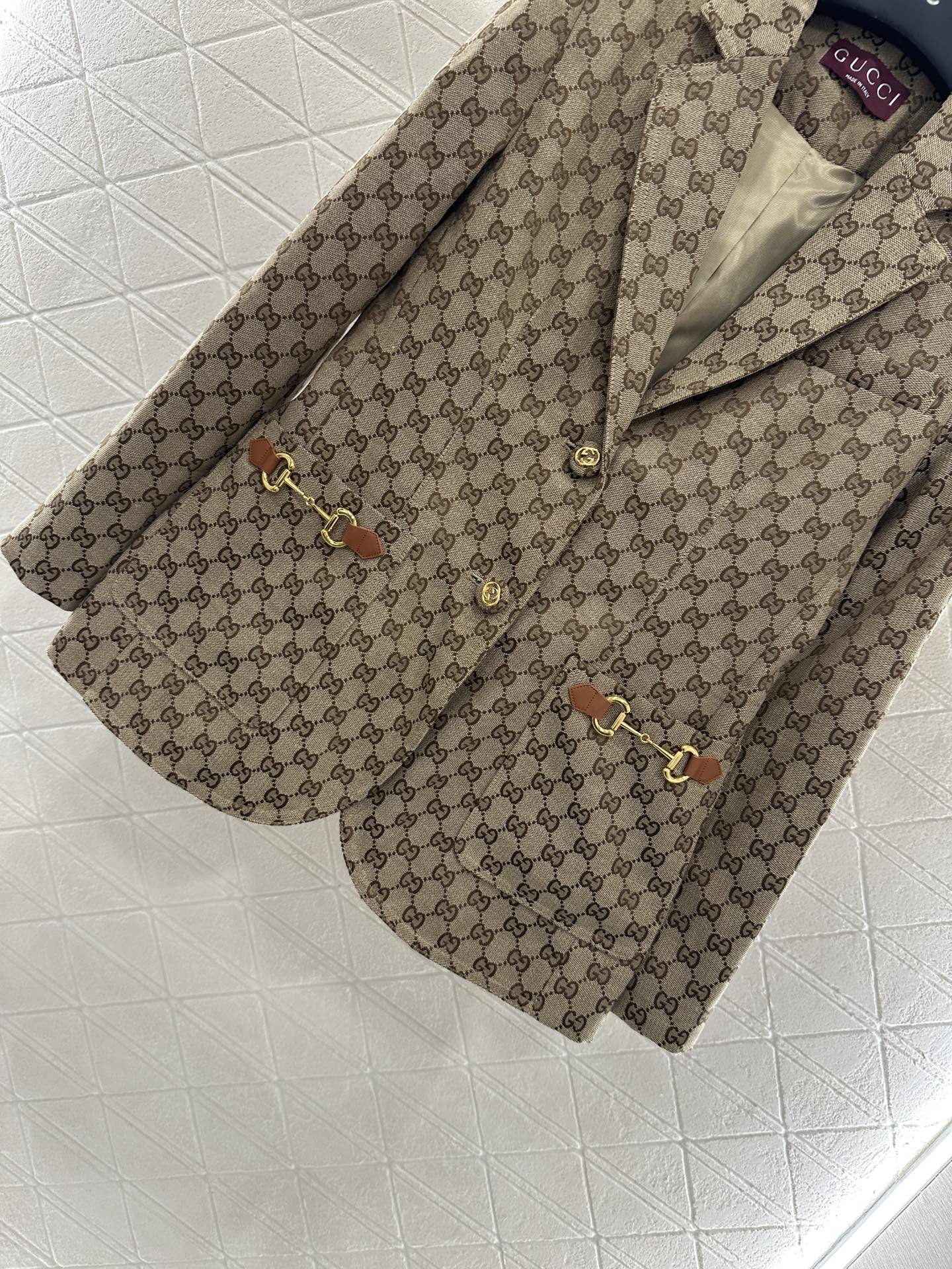 G 25 Classic collar jacquard suit cotton jacket