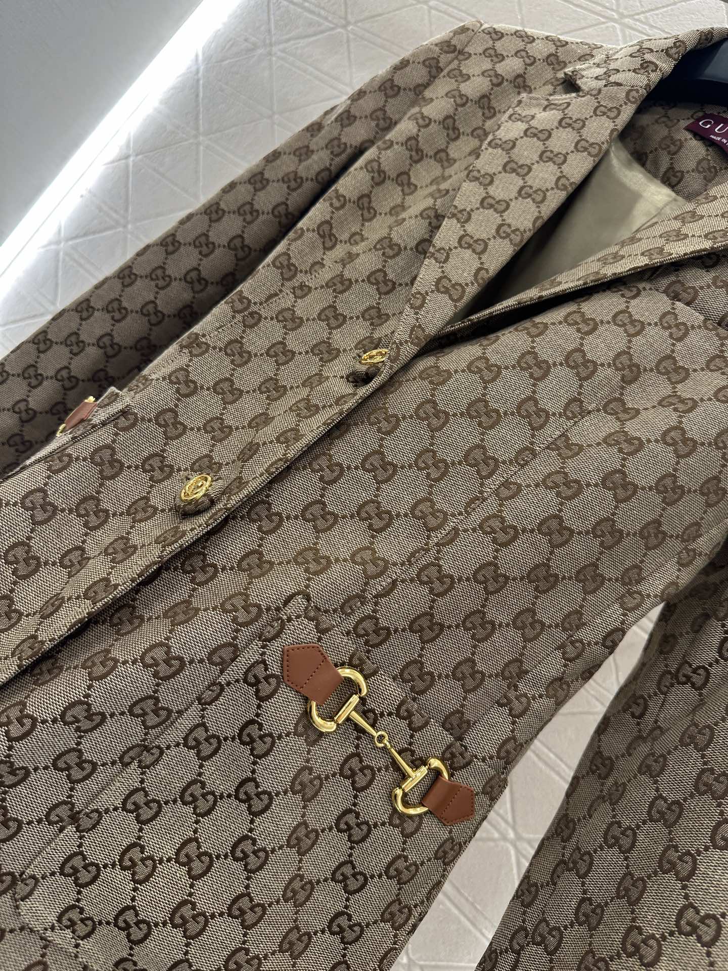 G 25 Classic collar jacquard suit cotton jacket