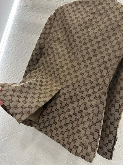 G 25 Classic collar jacquard suit cotton jacket
