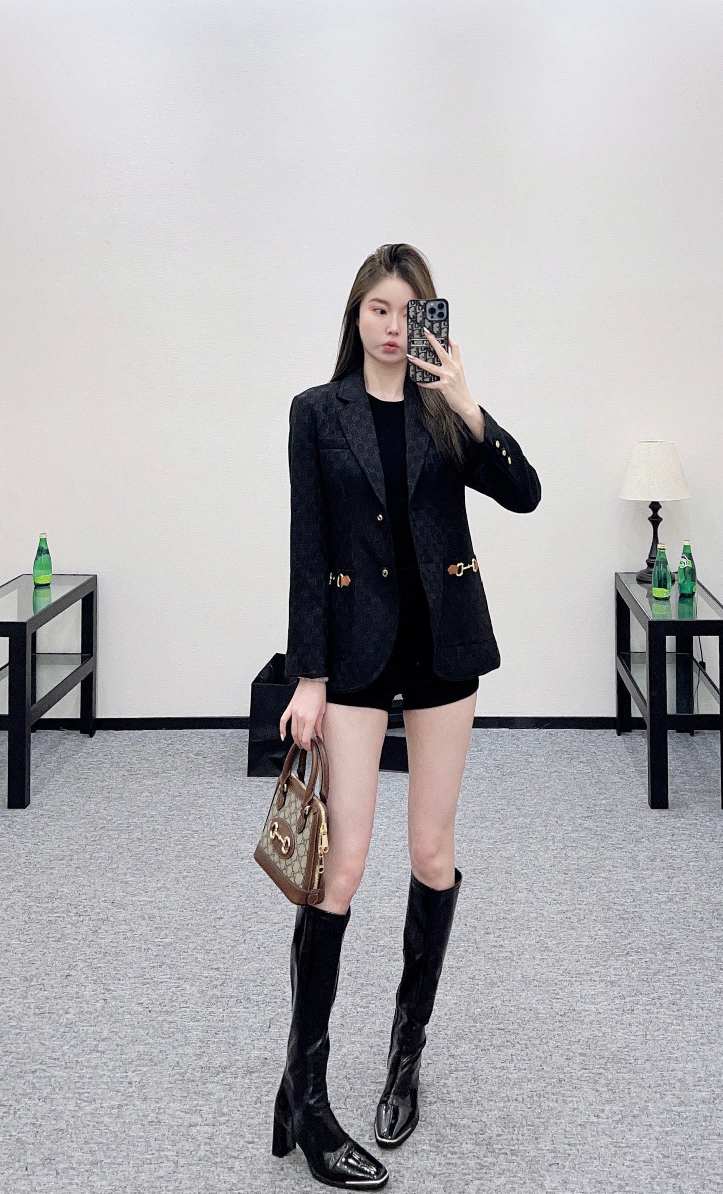 G 25 Classic collar jacquard suit cotton jacket