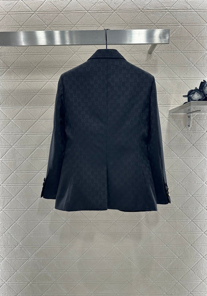 G 25 Classic collar jacquard suit cotton jacket
