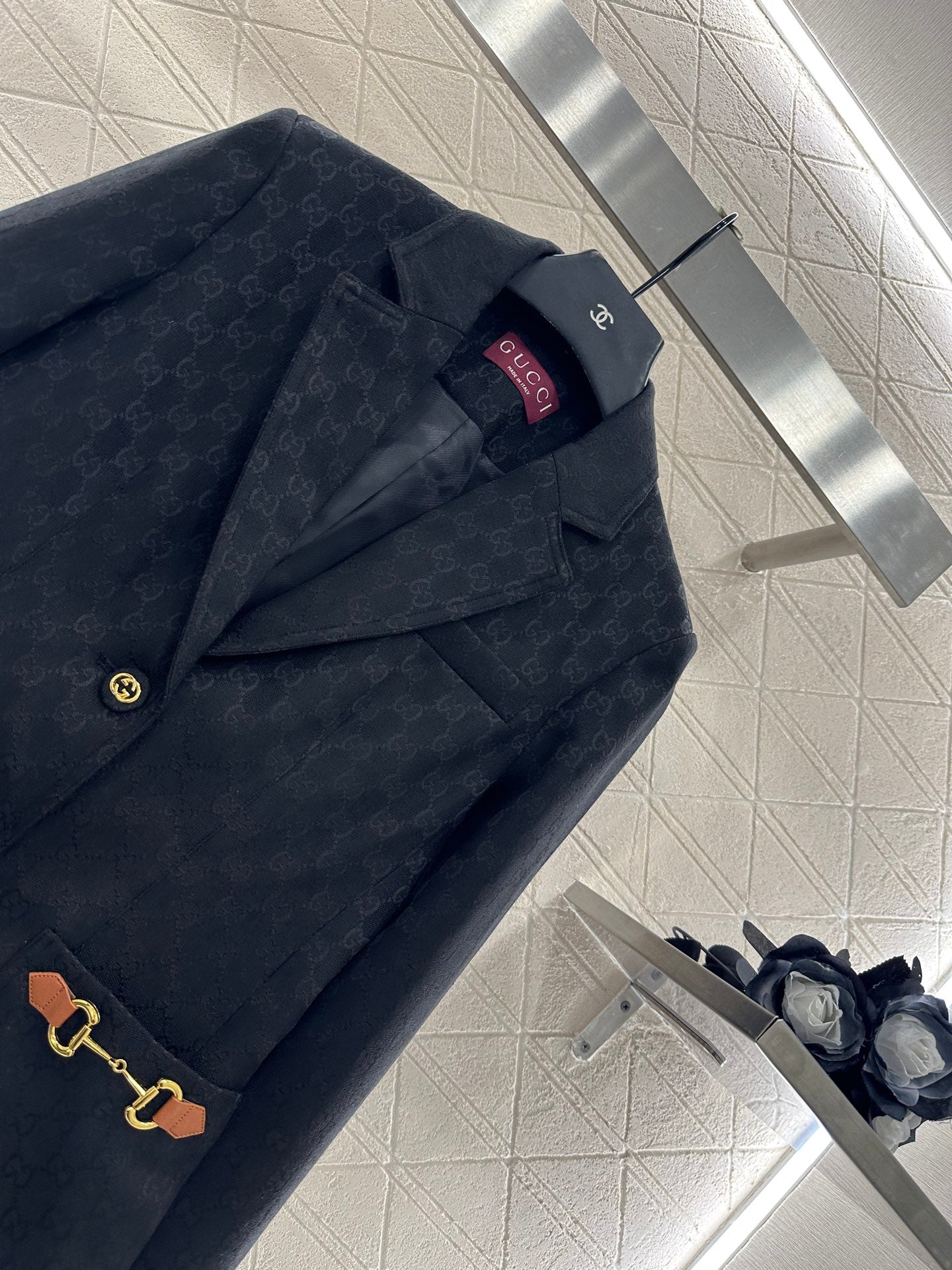 G 25 Classic collar jacquard suit cotton jacket