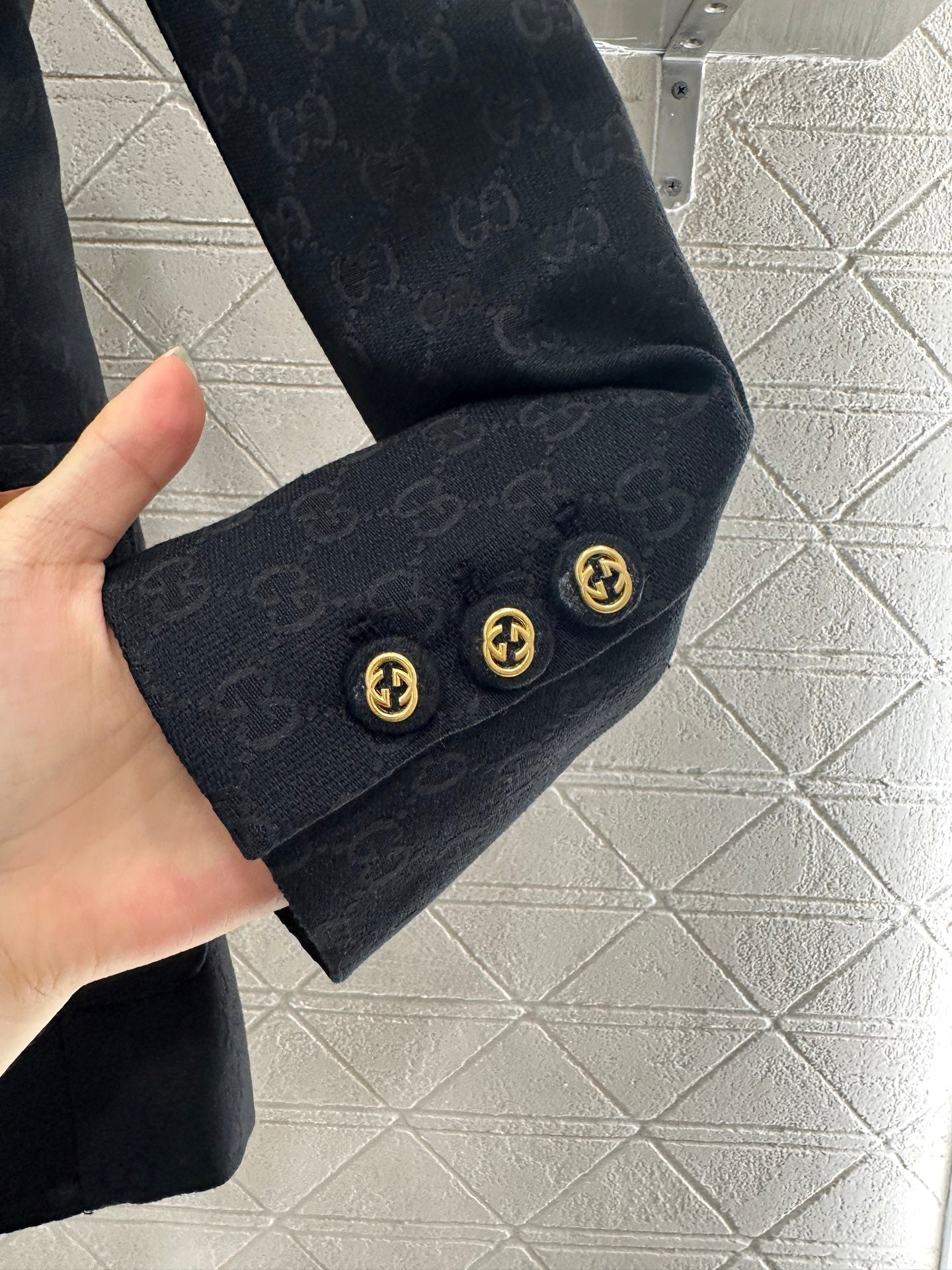 G 25 Classic collar jacquard suit cotton jacket