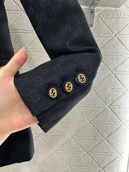G 25 Classic collar jacquard suit cotton jacket